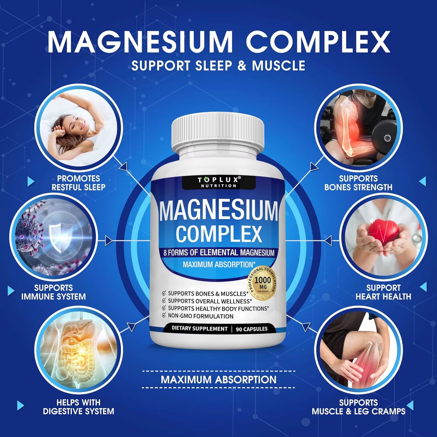 Suplemento de Complejo de MAGNESIO x 60 tab.